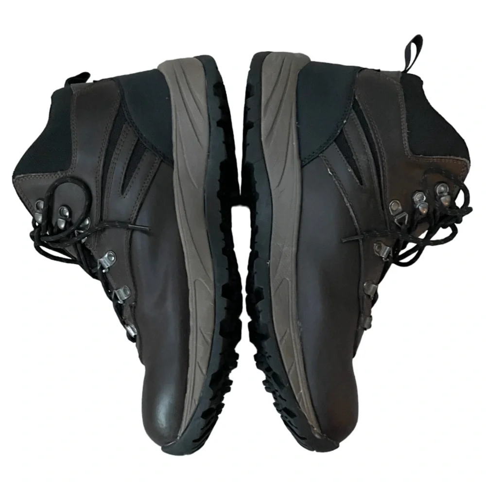 New Eddie Bauer Waterproof Leather Hiking Boots Everett Lace Up Winter Boots